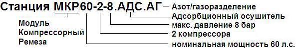 Модульная компрессорная станция МКР 60-2-8.АДС.АГ